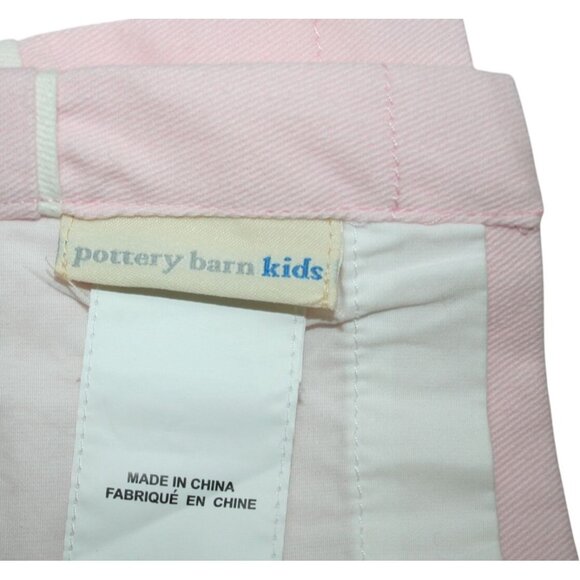 Pottery Barn Kids Girls Nursery 2 Pink Cotton Lined Valances 18x44 White Piping - Picture 7 of 8